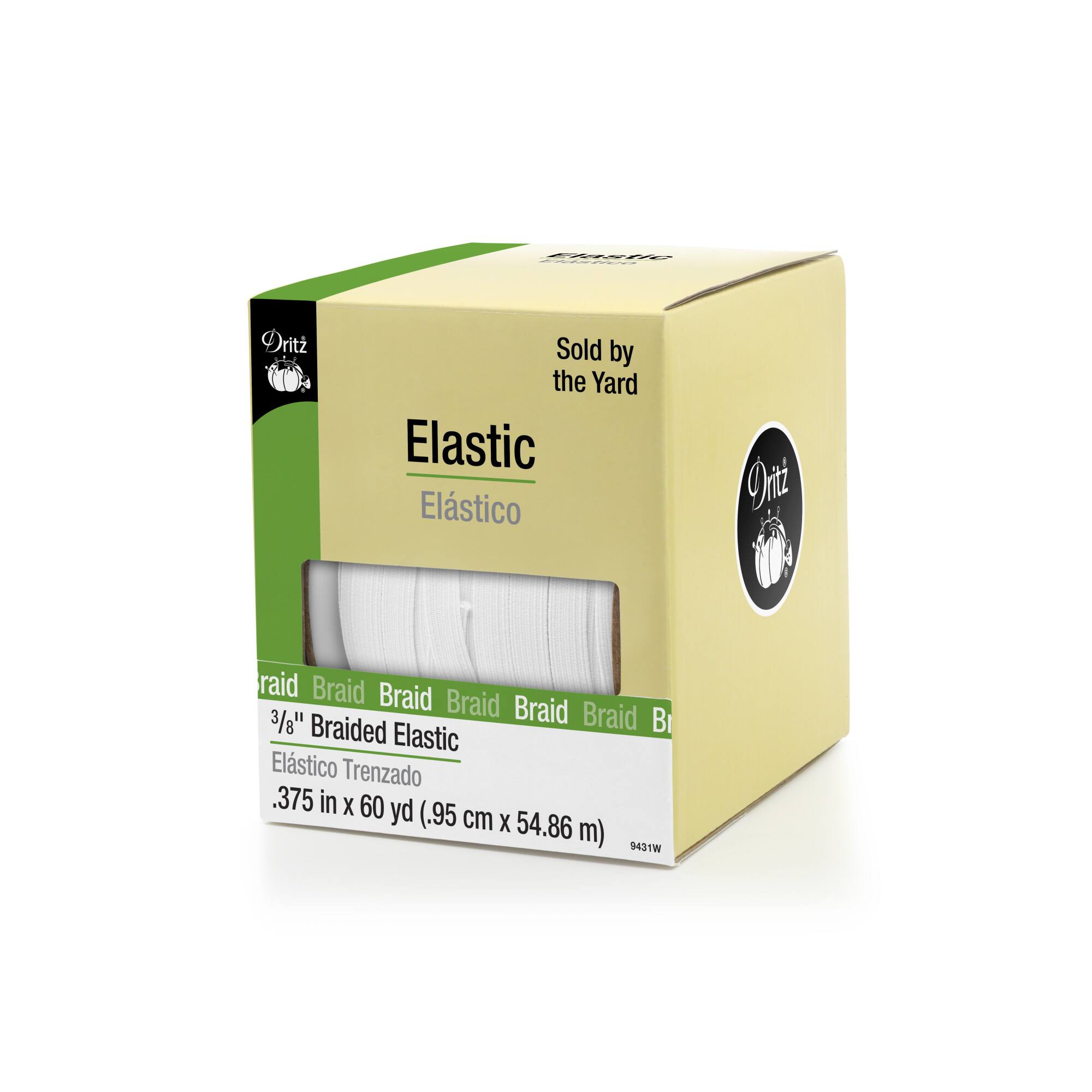 Dritz® 3/8" White Braided Elastic